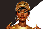 Weekly Motivation Black Girl PNG, a Person Illustration by Tanya Kart (Thumbnail 2 of 8)