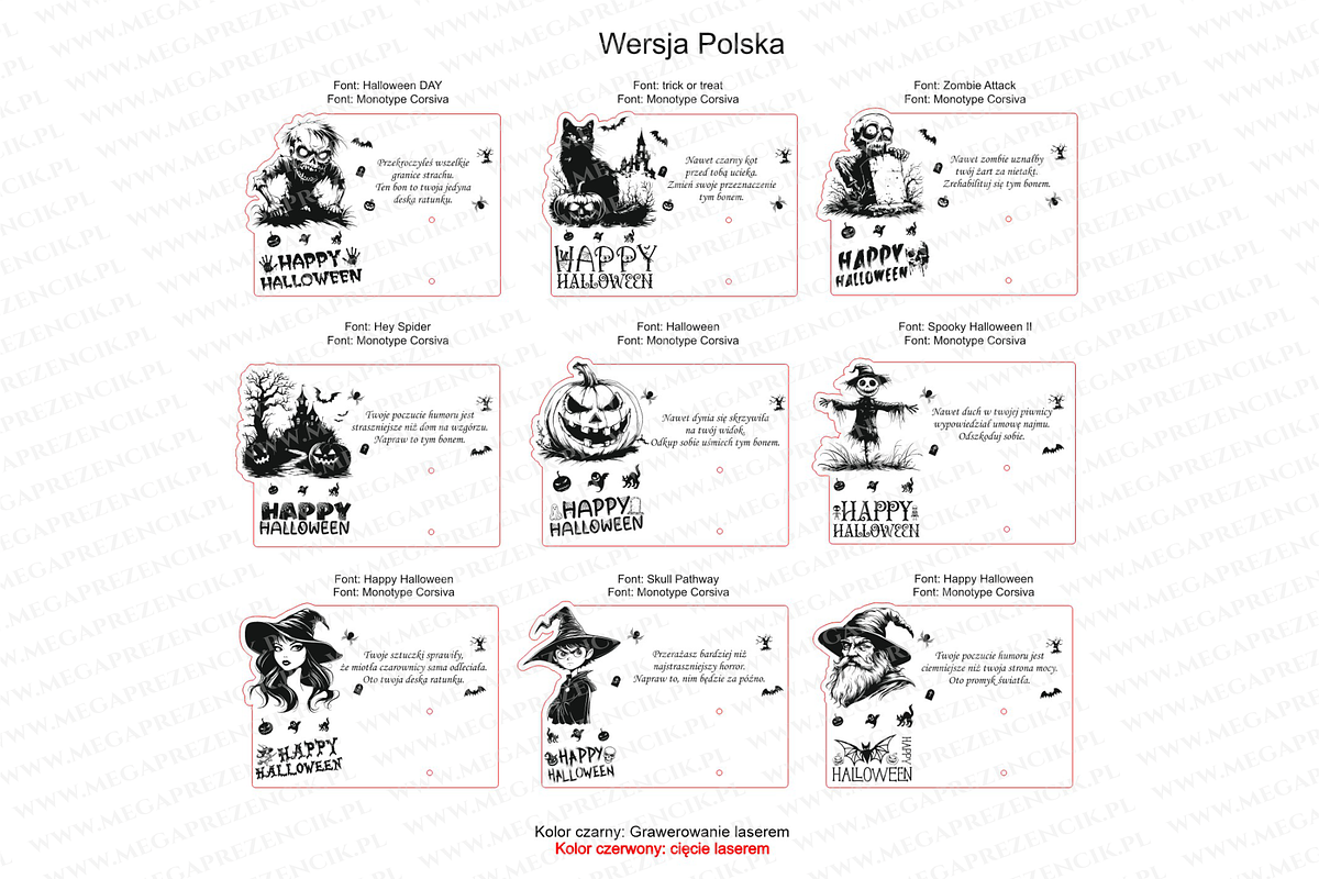 Halloween money voucher laser cut, a Pattern Graphic by MegaPrezencik (Photo 6 of 6)