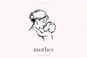 Mother Drawings, a Person Illustration by PeDe Designs (Thumbnail 5 of 6)