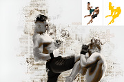 Abstract Newspaper Photoshop Action, an Action Add-On by AB-TheDesigner (Thumbnail 2 of 4)