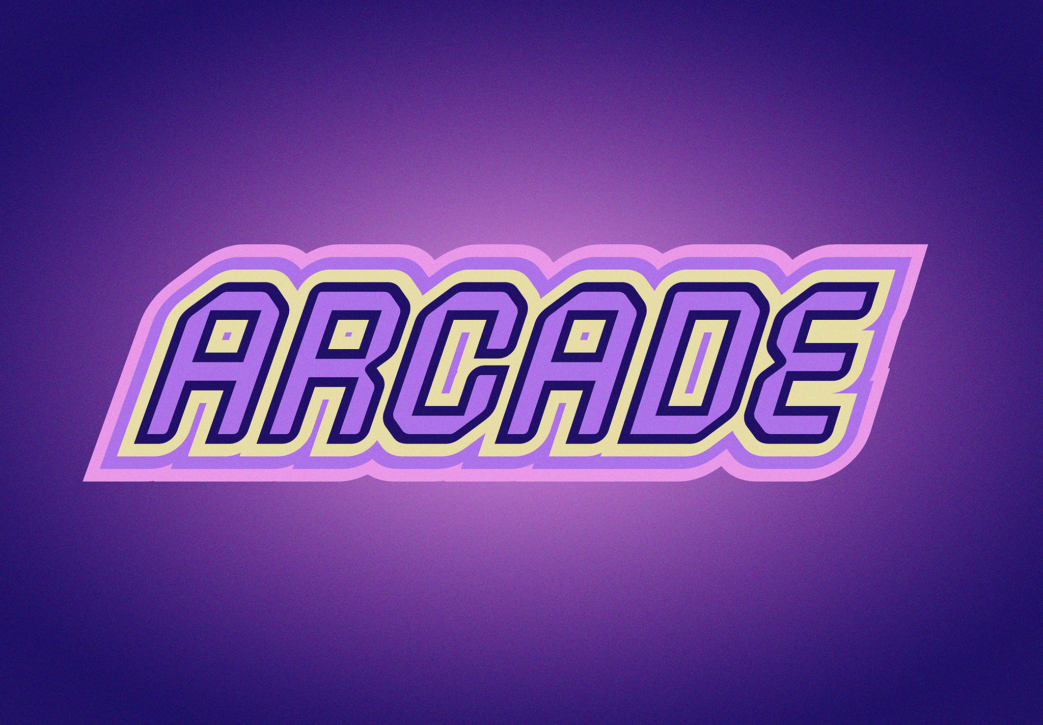 Arcade Text Effect, an Object Graphic by wavebreak