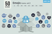 Emojis Glyph Icons V2, a Solid Icon by Jumbo Icons (Thumbnail 1 of 6)