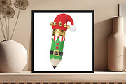 Christmas Elf Pencils Png, an Illustration by Black Bird Studio (Thumbnail 2 of 4)