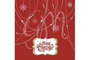 Christmas Clip Art, bird, garlands, a Decorative Illustration by GraphicMarket (Thumbnail 3 of 3)