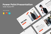 Slab Style PPT Template Design, a Presentation Template by Recreative (Thumbnail 1 of 6)