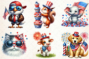 4th of July Animal Clipart, an Illustration by Rose Art (Thumbnail 4 of 4)