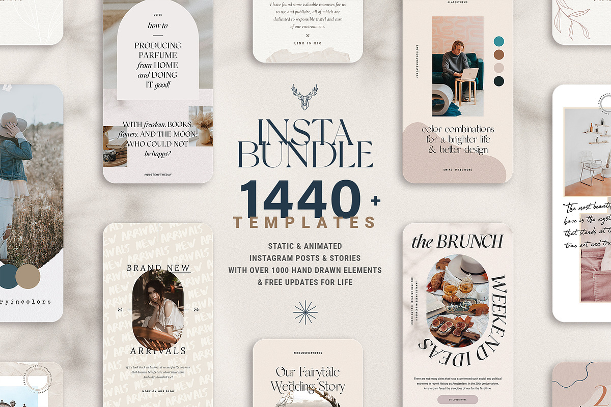 Ultimate Instagram Bundle + Updates, a Social Media Template by SilverStag Type Foundry (Photo 1 of 28)