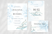 Watercolor Dolphins Wedding Set, an Invitation Template by Kolorata Art (Thumbnail 2 of 5)