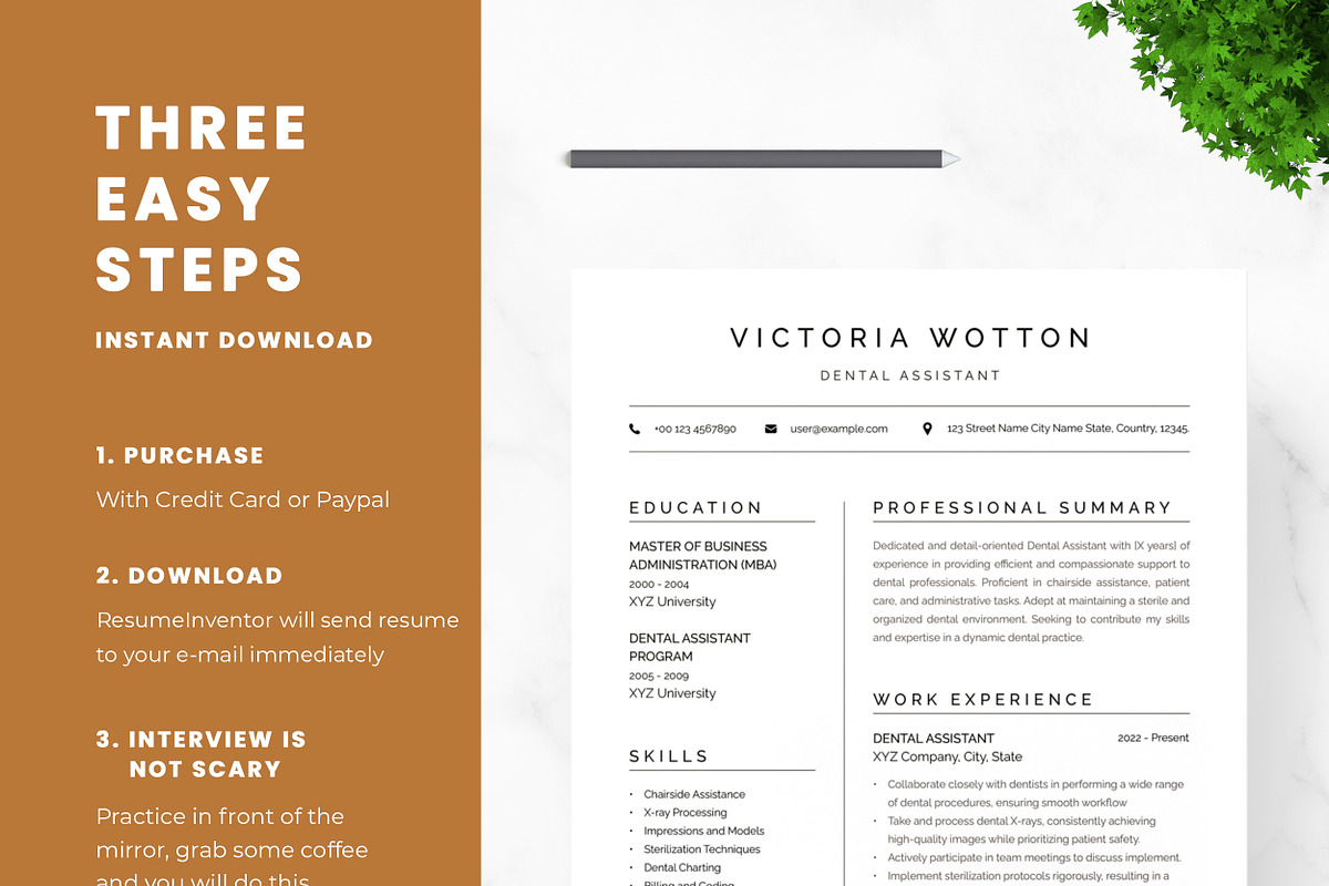Dental Assistant Resume Templates preview 8