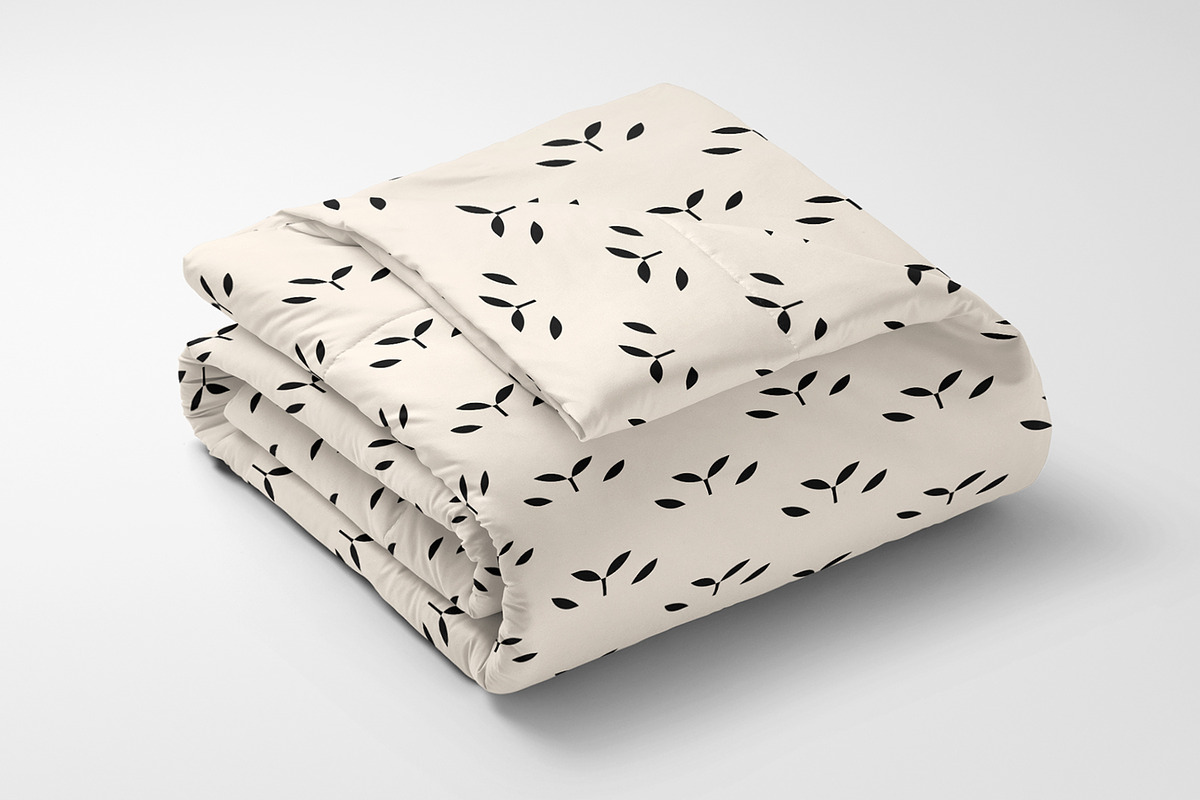 Minimal Geometric Botanical Pattern, a Pattern Graphic by MalyskaStudio