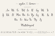 Sophia Bianca | Lovely Fonts, a Script Font by Bosstype Studio (Thumbnail 8 of 10)