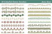 18 Colorful flower brushes, a Brushes & More by javi.ruiz (Thumbnail 3 of 5)