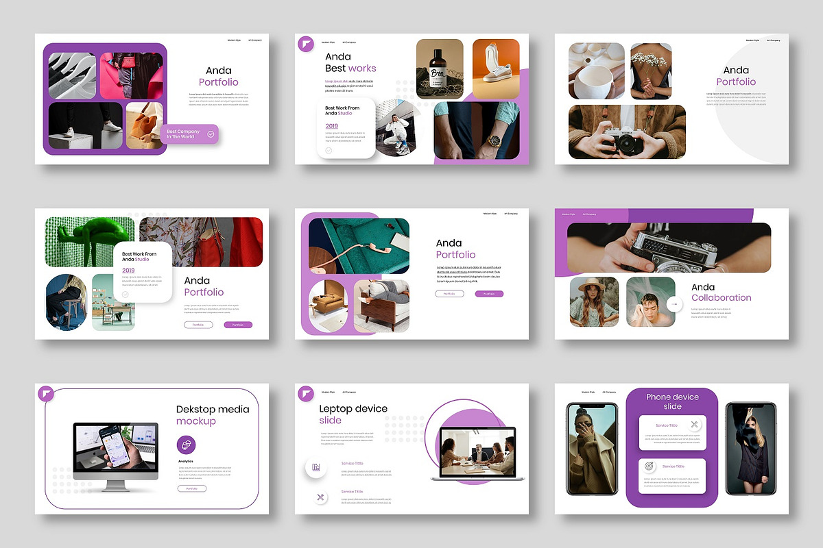 Anda - Business Google Slide Templat, a Presentation Template by Dens Creative Studio (Photo 4 of 6)