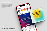 Gradient Hiring Social Media Post, a Social Media Template by madebynoval (Thumbnail 4 of 4)