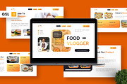 Food Vlogger - Culinary Google Slide, a Presentation Template by Deepslide Studio (Thumbnail 1 of 6)