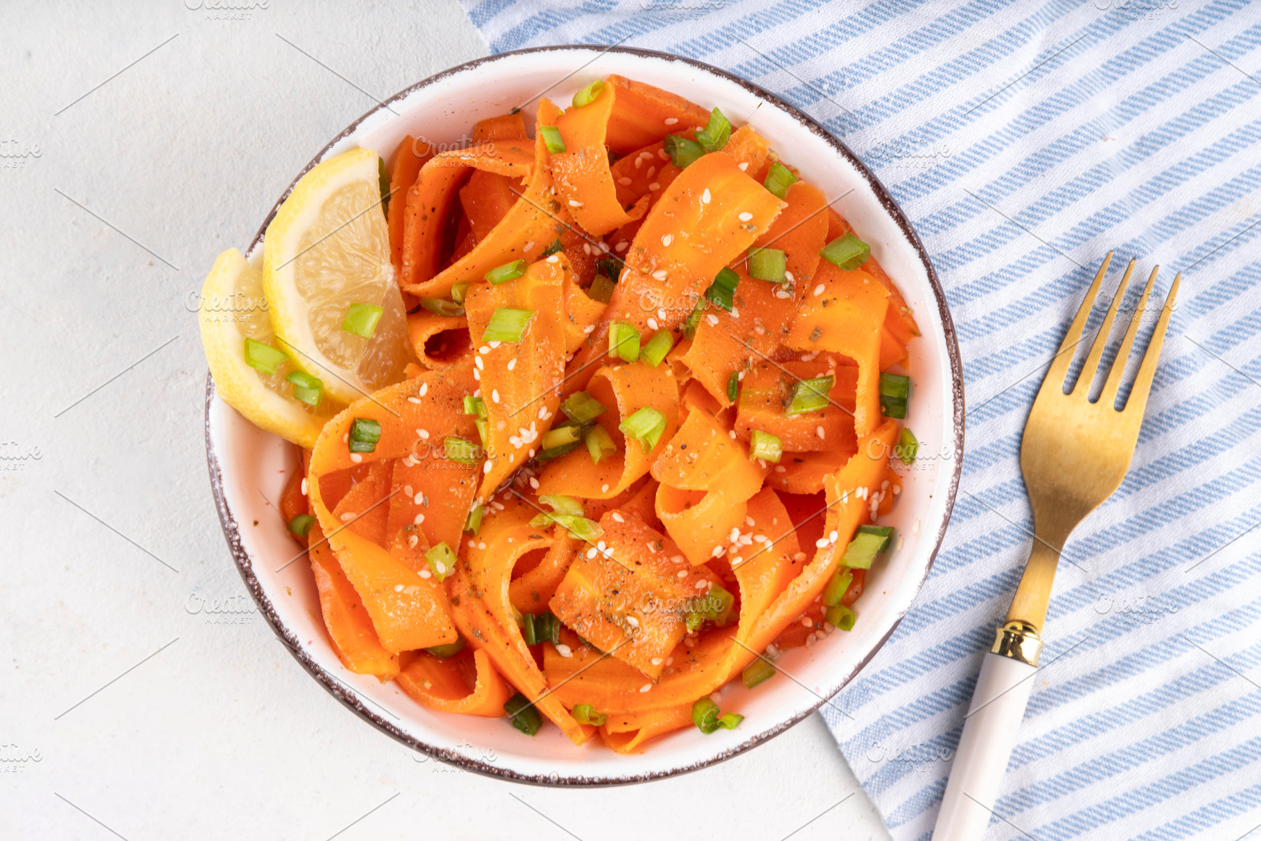 Viral trendy asian carrot salad, a Food & Drink Photo by Rimma