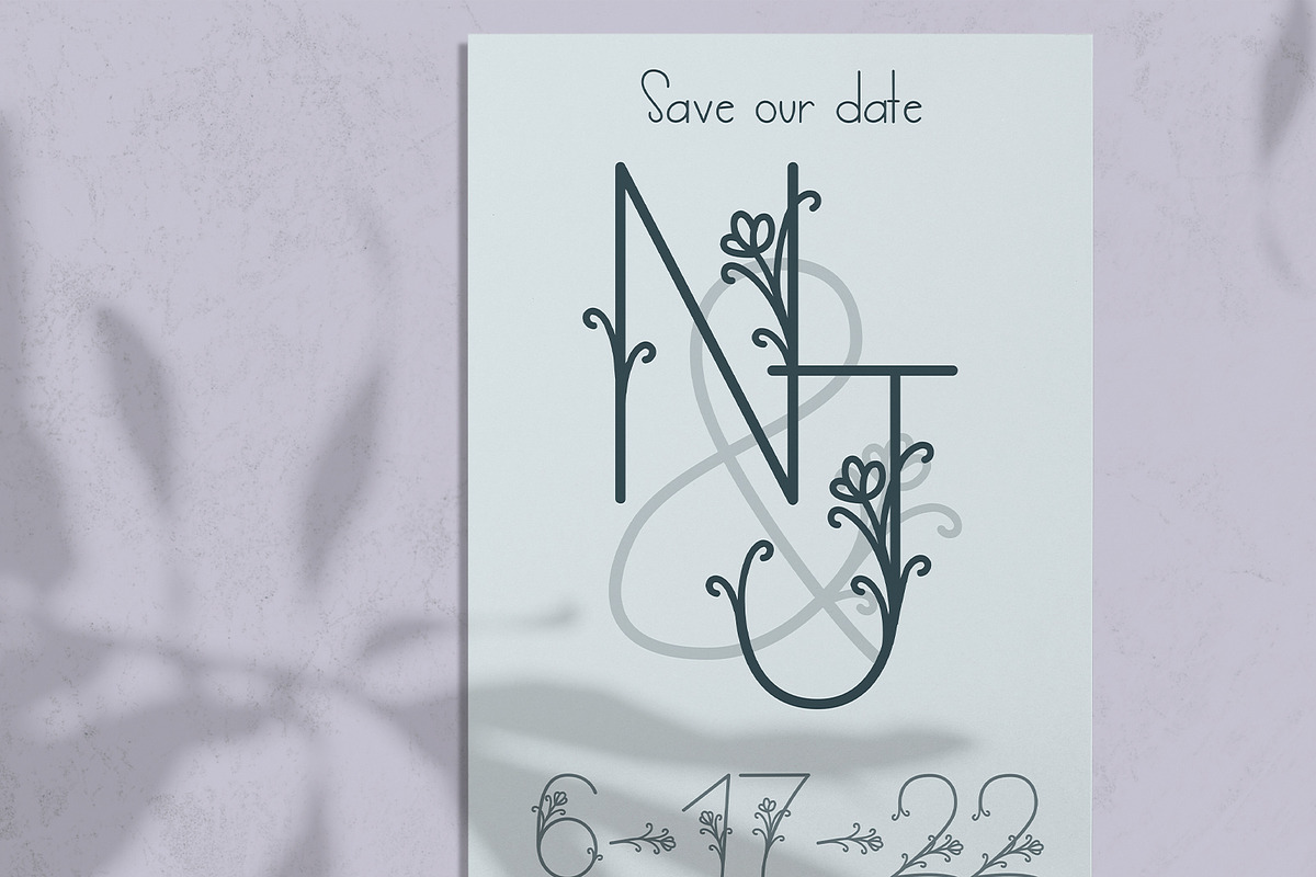 Bloom | A Delicate Decorative Font, a Font by Emalee Roth (Photo 4 of 5)