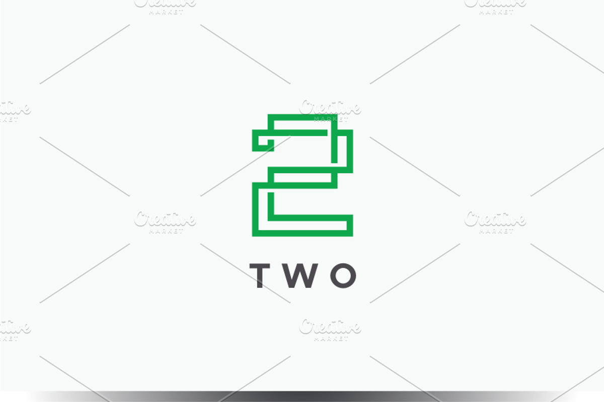 Two 2 Logo, a Branding & Logo Template by yopie