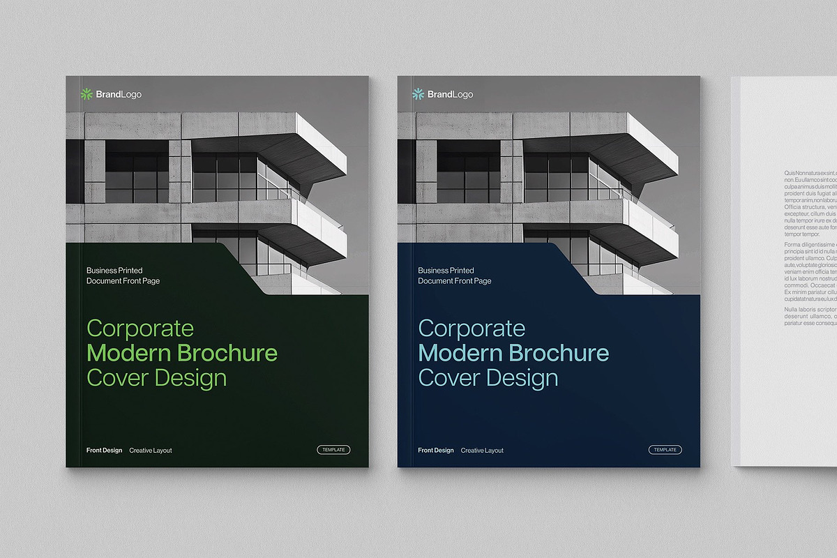 Modern Minimal Brochure Cover Templa, a Brochure Template by BrandPacks (Photo 2 of 6)