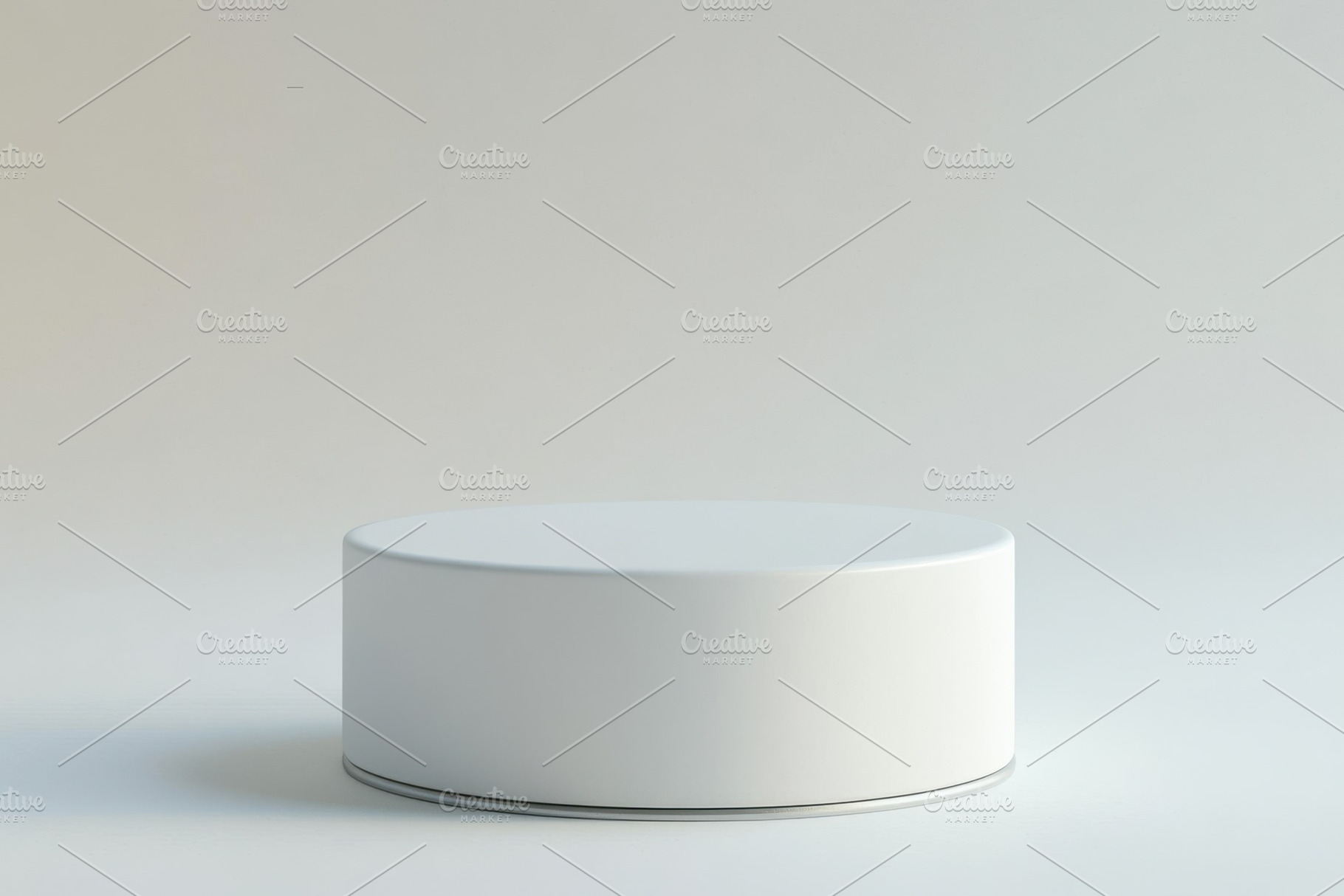 White cylindrical pedestal display s, a Background Photo by Pixeness Studio