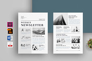 Newsletter | MS Word & Indesign, a Marketing Template by obayes (Thumbnail 1 of 4)