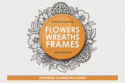 Vintage Floral Collection, a Decorative Illustration by Chelovector (Thumbnail 1 of 5)