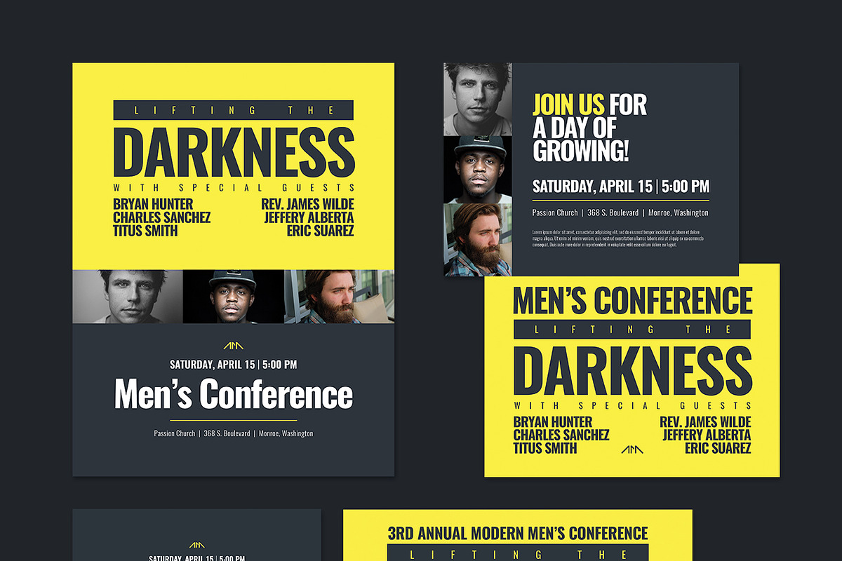 Modern Man Event Kit, a Presentation Template by Church Resources Depot (Photo 2 of 2)
