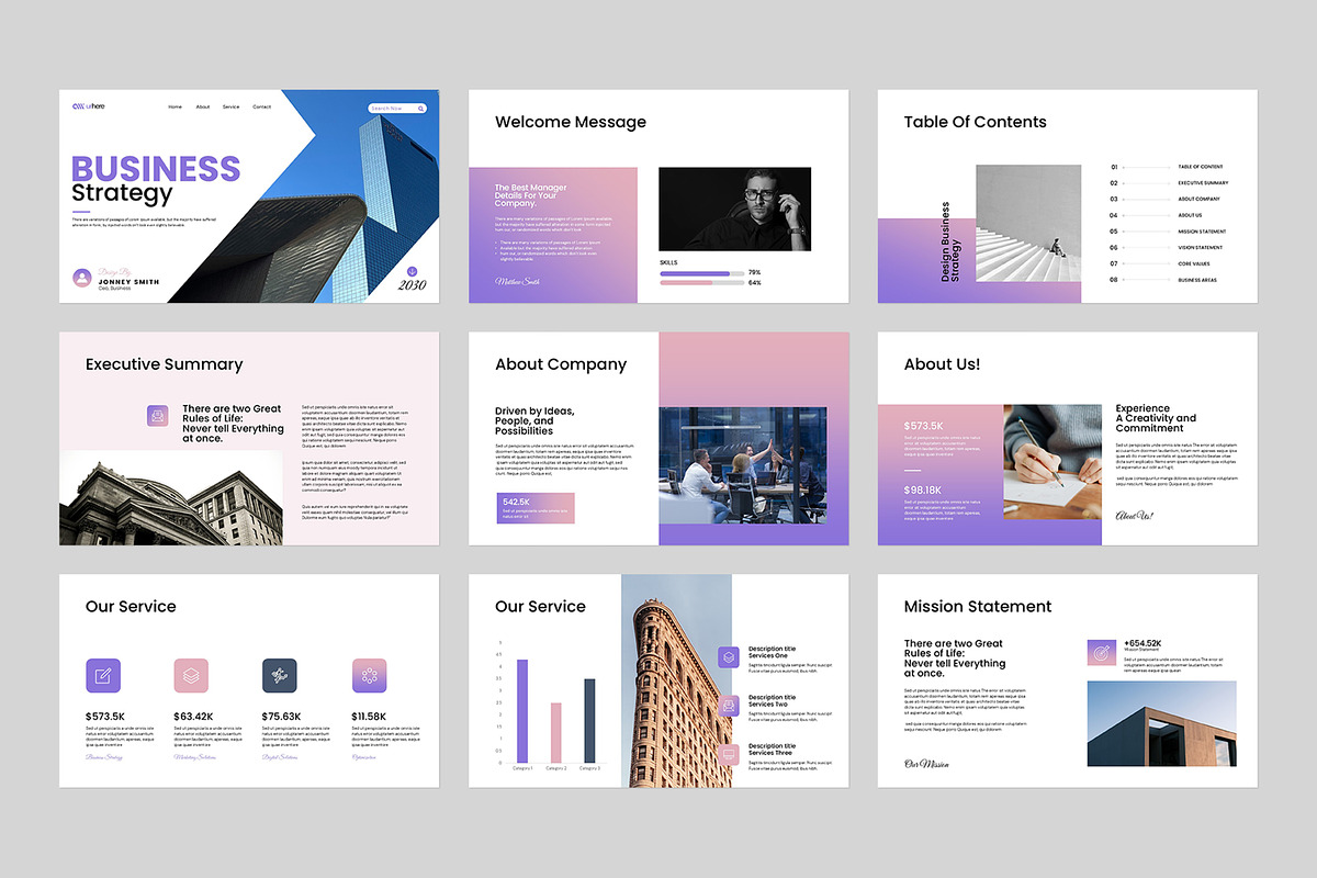 Strategy PowerPoint Presentation, a Presentation Template by evgenystudio (Photo 2 of 4)