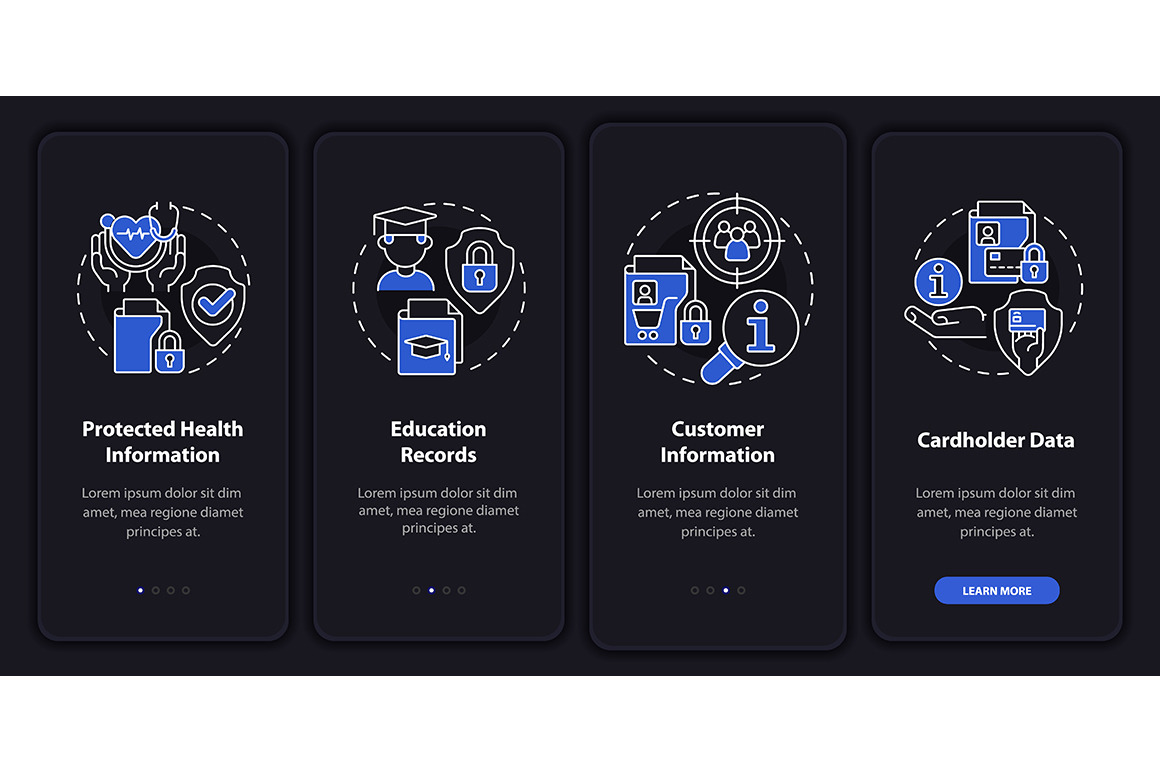 Examples of sensitive data, a Templates & Theme by IMG Visuals