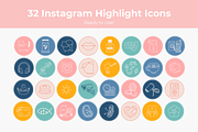 30+ Instagram Highlight Covers, a Social Media Template by Marcia B Studio (Thumbnail 2 of 4)