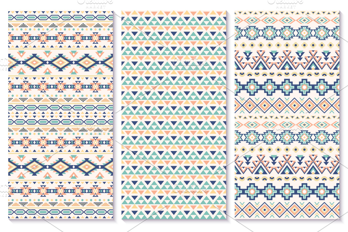 12 Aztec Seamless Patterns. Vector, a Pattern Graphic by Vodoleyka (Photo 4 of 6)