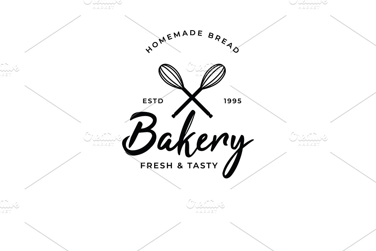 Premium quality vintage bakery shop, a Branding & Logo Template by LOGOCREATIVE