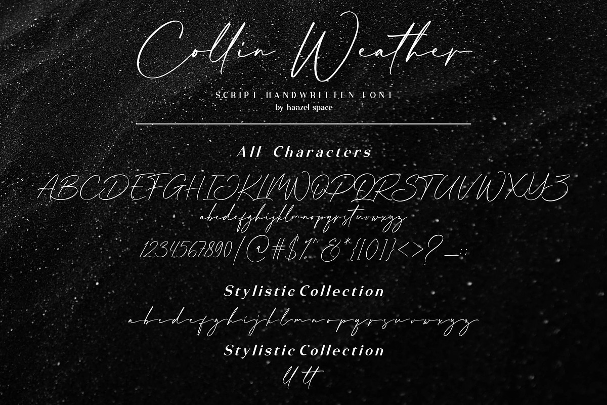 Collin Weather | Handwritten Font, a Script Font by HanzelSpace Studio (Photo 10 of 10)