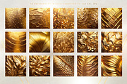 Gilded Dreams. Golden Backgrounds., a Texture Graphic by Anna Babich (Thumbnail 7 of 9)