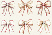 Baseball Coquette Bow Clipart, an Illustration by OK Design (Thumbnail 4 of 5)
