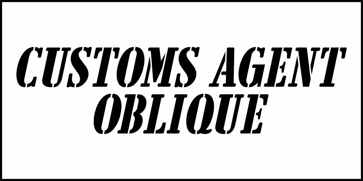 Customs Agent JNL, a Font by Jeff Levine Fonts (Photo 4 of 5)