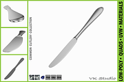 Table Dinner Knife Common Cutlery, an Object 3D Model by VK Studio (Thumbnail 1 of 6)