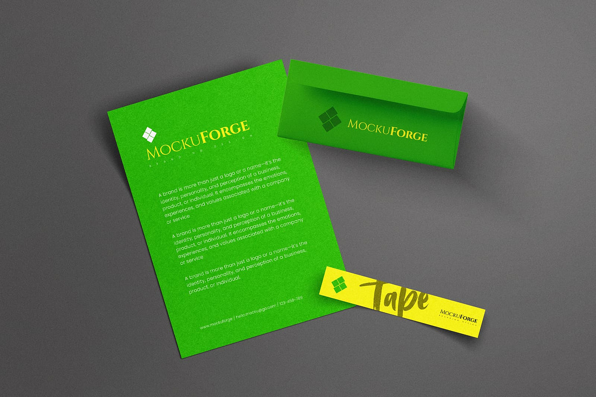 MockuForge Brand Identity, an Advertising Mockup by etigma.com (Photo 14 of 26)