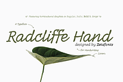 Radcliffe Hand - 7 fonts, a Serif Font by Zetafonts (Thumbnail 1 of 14)
