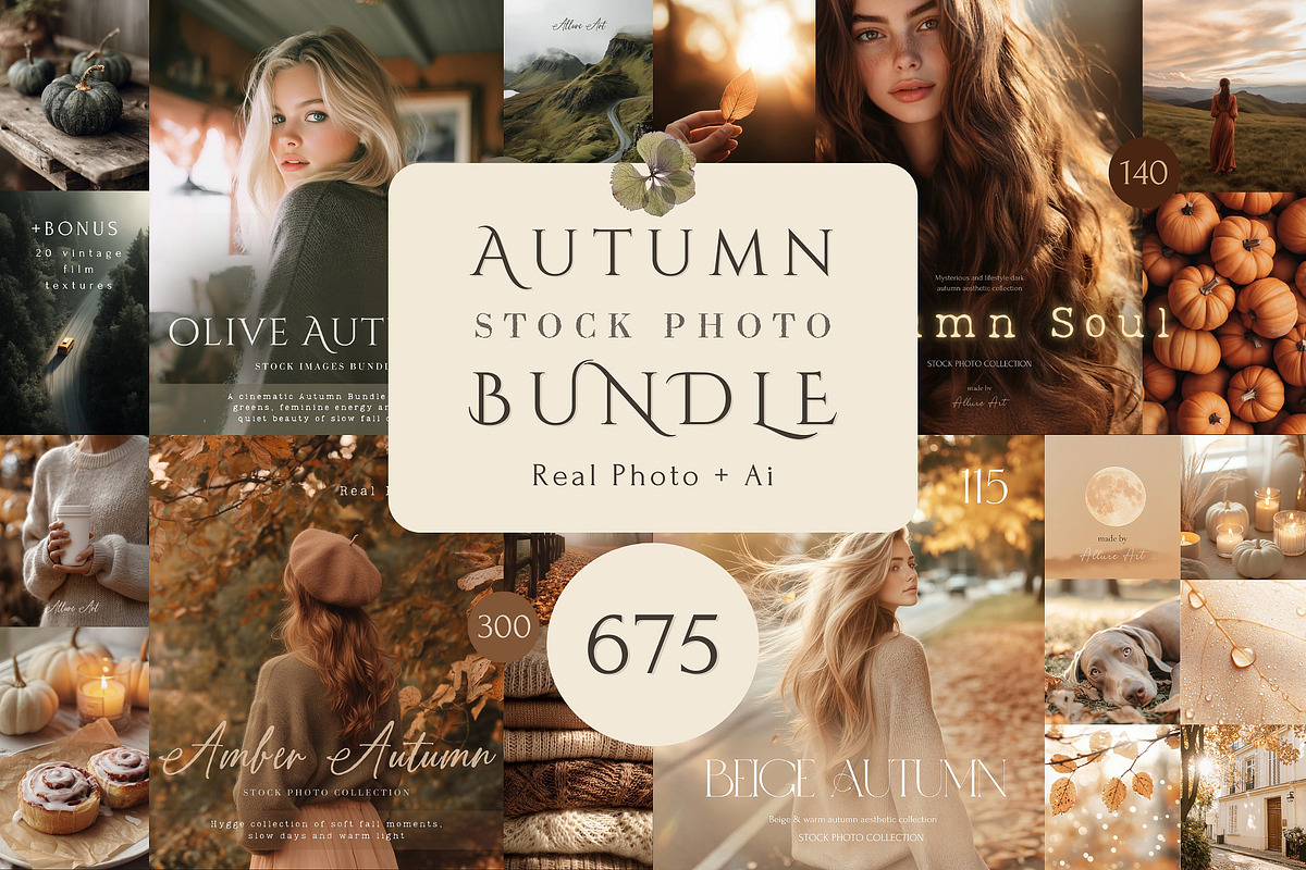 675 Autumn Fall Stock Photo Bundle, a Beauty & Fashion Photo by Allure Art (Photo 1 of 5)