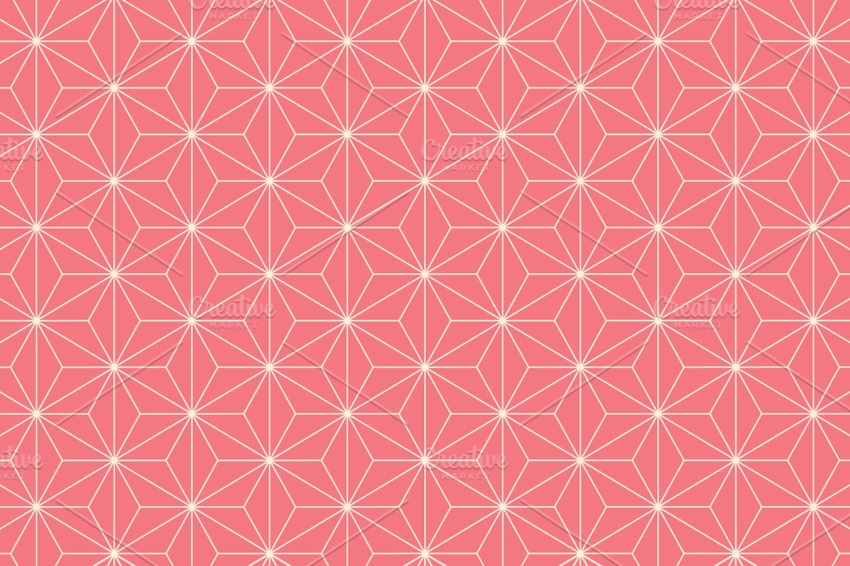 Coral Mint Japanese Background Paper preview 2