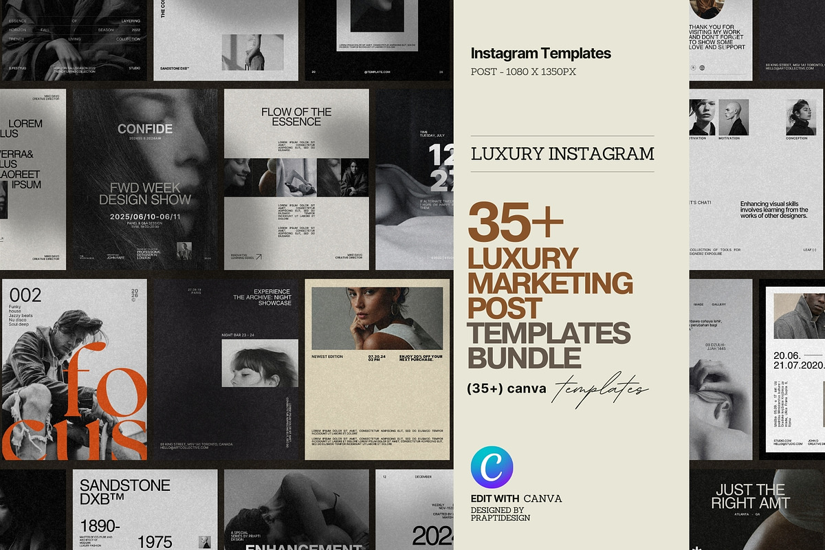 Aesthetic Instagram Template Kit, a Social Media Template by Prapti Design (Photo 1 of 9)
