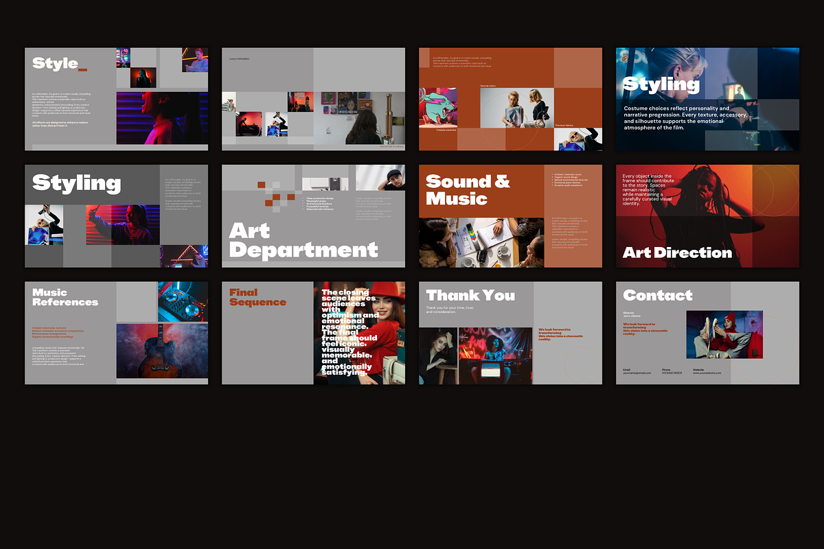 Director's Treatment Presentation., a Presentation Template by Velora Studio (Photo 5 of 9)