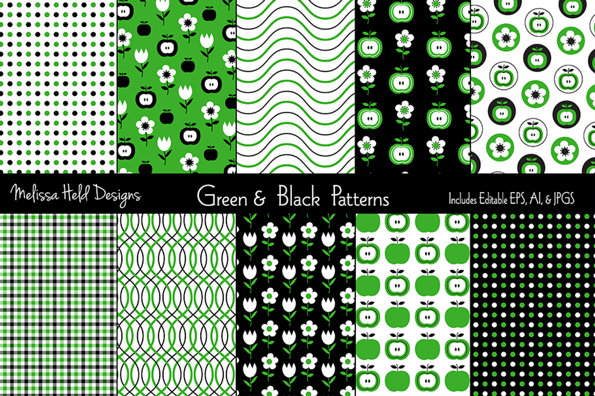 Green Apples & Plaid Patterns