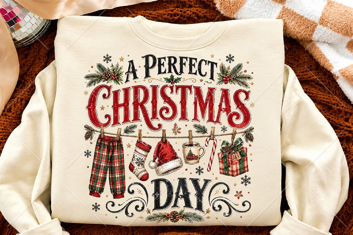 A Perfect Christmas Day PNG, a Seasonal Illustration by Canvas Craft (Photo 4 of 6)