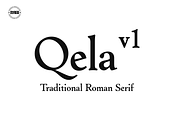 Qela v1, a Serif Font by RNDI Type Foundry (Thumbnail 1 of 8)