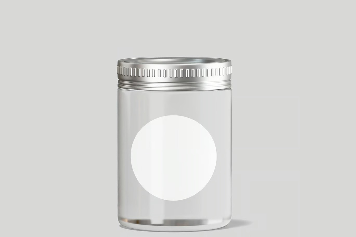 Clear Jar Mockup, a Packaging Mockup by renderstockmarket (Photo 2 of 4)
