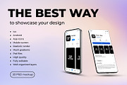 Mobile App mockup collection, a Mac Mockup by tinuwiell (Thumbnail 2 of 9)
