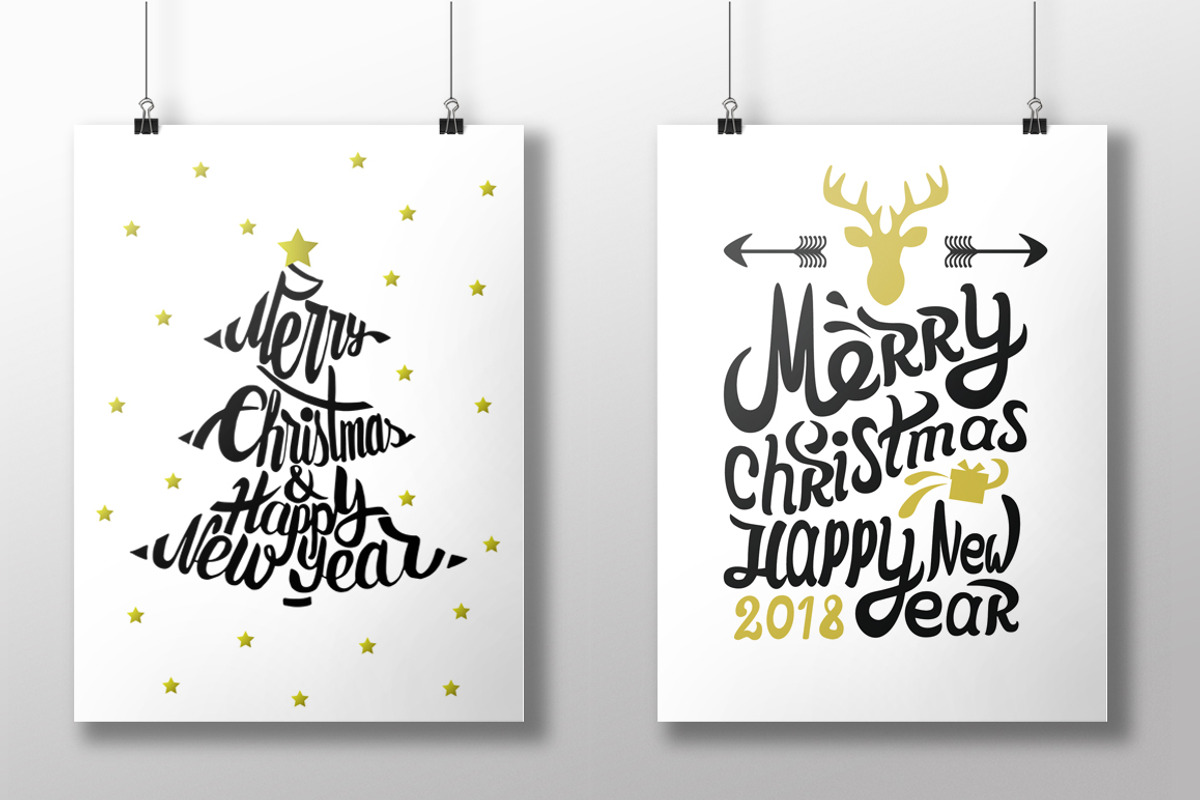Christmas set with Santa Clauses, an Object Graphic by Holovei (Photo 6 of 7)