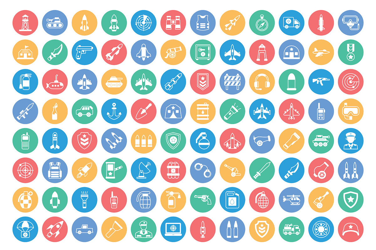 Military Symbols Vector Icons Pack, an Icon by Vector Portal (Photo 5 of 6)